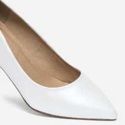 Escarpin Blanc Nacré En Cuir -Univers Chaussure Magasin WWWERM 10383990075 5