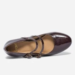 Babies à Talon Bordeaux Verni à Double Bride 12 Babies à Talon Bordeaux Verni à Double Bride -Univers Chaussure Magasin WWWERM 10383990080 4