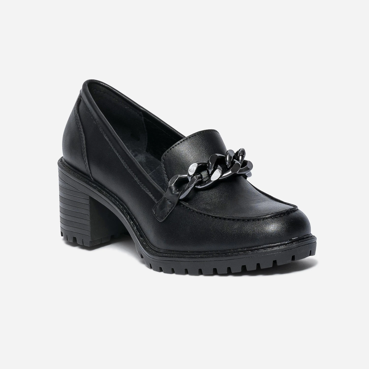 Mocassin à Talon Noir 4 Mocassin à Talon Noir – Image 2