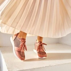 Tennis Vieux Rose Tricotée