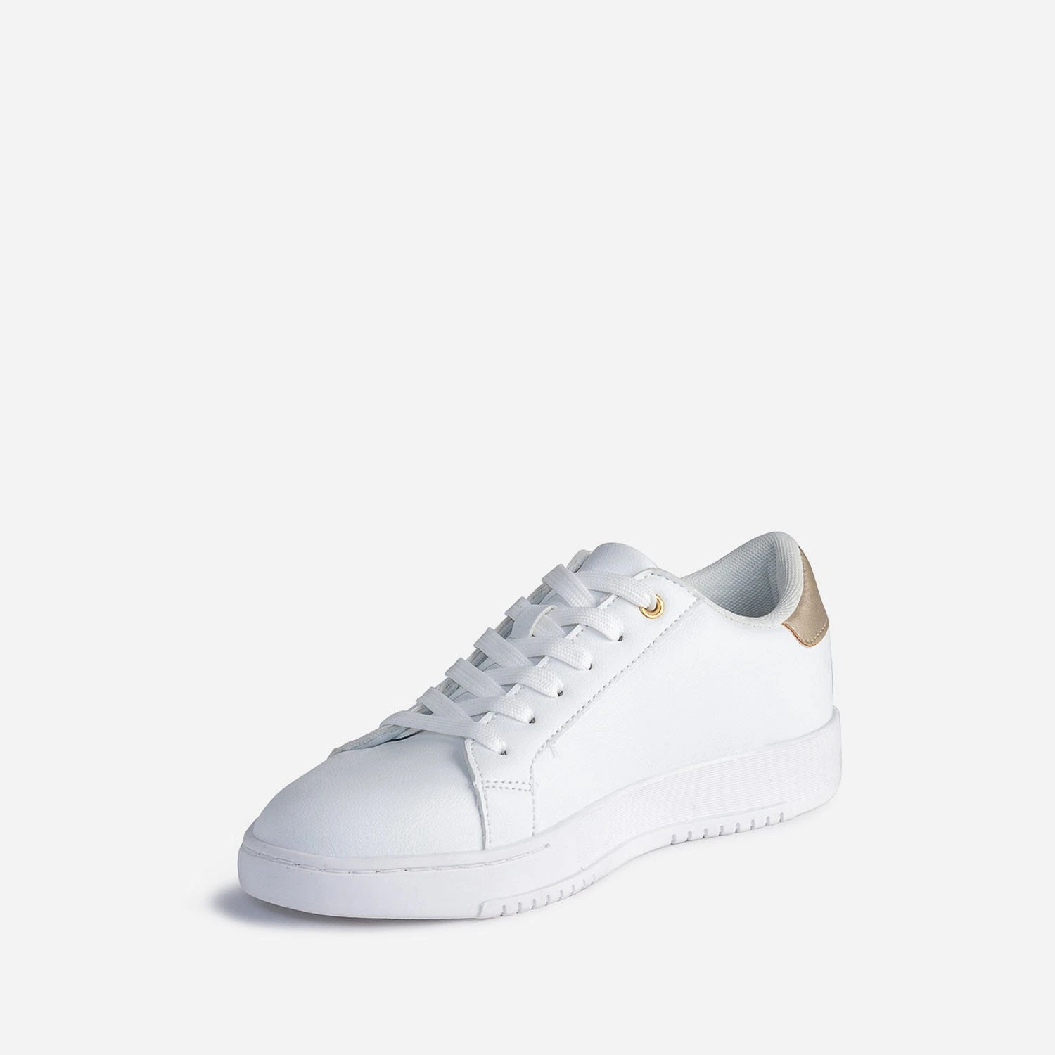 Tennis TEXTO Blanche Brodée Fleurs Roses 5 Tennis TEXTO Blanche Brodée Fleurs Roses – Image 3