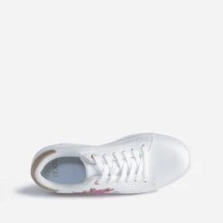 Tennis TEXTO Blanche Brodée Fleurs Roses 13 Tennis TEXTO Blanche Brodée Fleurs Roses -Univers Chaussure Magasin WWWERM 10384320038 4