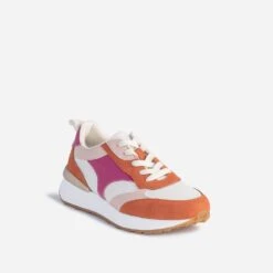 Tennis TEXTO Beige Et Terracotta à Détails Vernis Roses 9 Tennis TEXTO Beige Et Terracotta à Détails Vernis Roses -Univers Chaussure Magasin WWWERM 10384320061 1