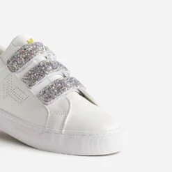 Tennis KAPORAL Blanche à Scratchs Pailletés 13 Tennis KAPORAL Blanche à Scratchs Pailletés -Univers Chaussure Magasin WWWERM 10384320103 5