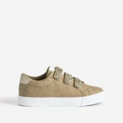 Tennis KAPORAL Camel à Scratchs Pailletés Dorées