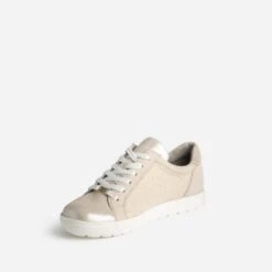 Tennis CAPRICE Dorée Bi Matière -Univers Chaussure Magasin WWWERM 10384320150 2