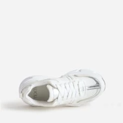 Tennis TEXTO écrue Et Argent à Semelle épaisse -Univers Chaussure Magasin WWWERM 10384320155 4