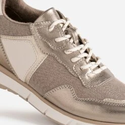 Tennis TEXTO Bronze, Or Et écrue Multi Matières -Univers Chaussure Magasin WWWERM 10384320203 5