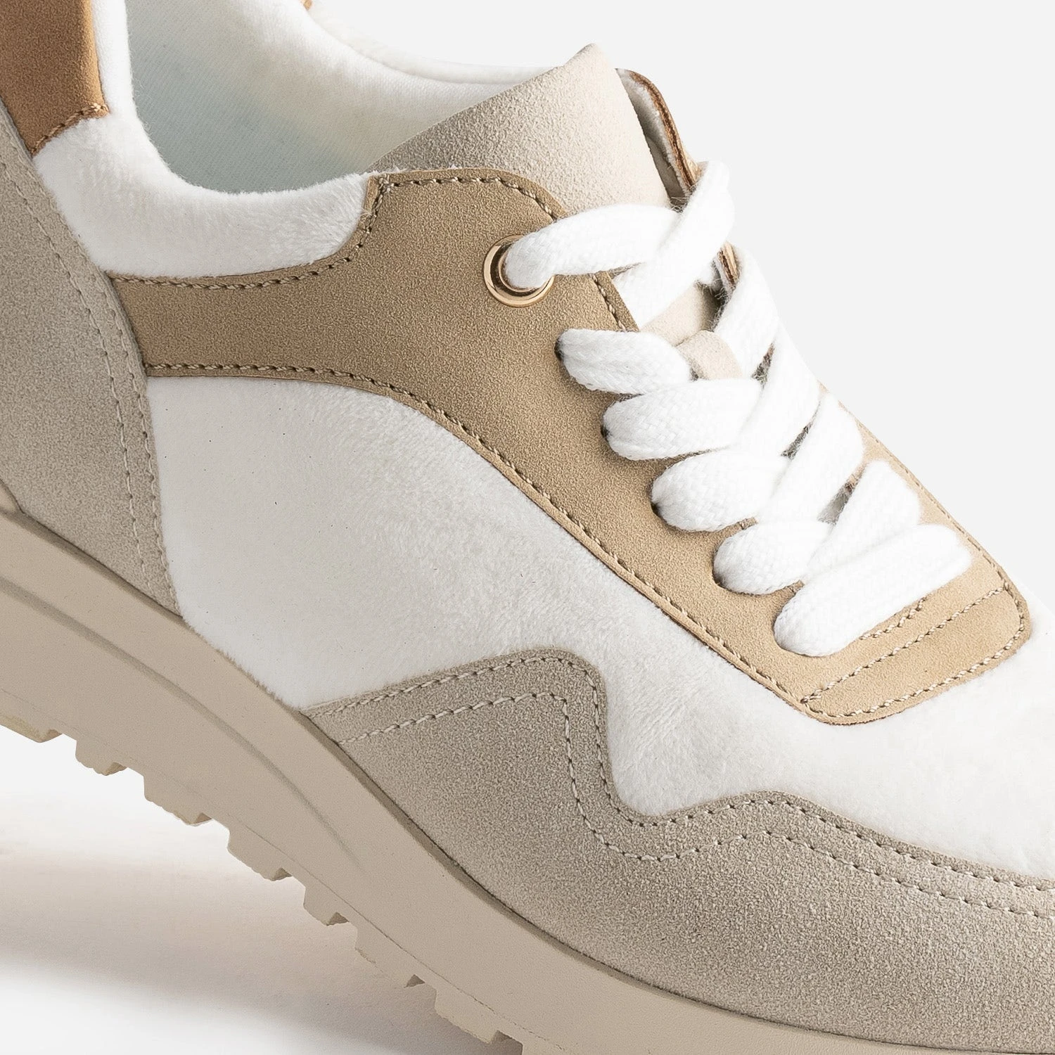 Tennis TEXTO Blanche, Beige Et Camel 8 Tennis TEXTO Blanche, Beige Et Camel – Image 6