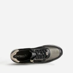 Tennis CAPRICE Noire Et Dorée -Univers Chaussure Magasin WWWERM 10384320242 4