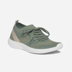 Tennis-chaussette Verte Et Dorée Tricotée éco-conçue -Univers Chaussure Magasin WWWERM 10384320701 1