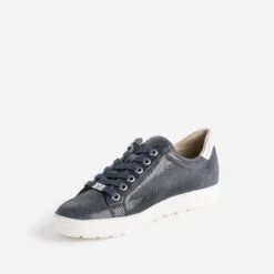 Tennis CAPRICE Marine En Cuir Fantaisie -Univers Chaussure Magasin WWWERM 10384320739 2