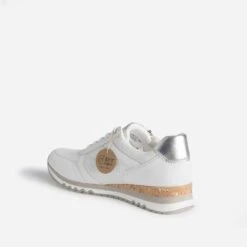 Tennis MARCO TOZZI Blanc Et Argenté -Univers Chaussure Magasin WWWERM 10384320745 3