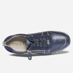 Tennis CAPRICE Bleu Marine Métallisé Perforé -Univers Chaussure Magasin WWWERM 10384320774 4