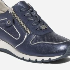 Tennis CAPRICE Bleu Marine Métallisé Perforé -Univers Chaussure Magasin WWWERM 10384320774 5