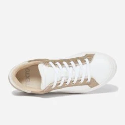 Tennis TEXTO Blanche, Beige Et Dorée -Univers Chaussure Magasin WWWERM 10384320988 4