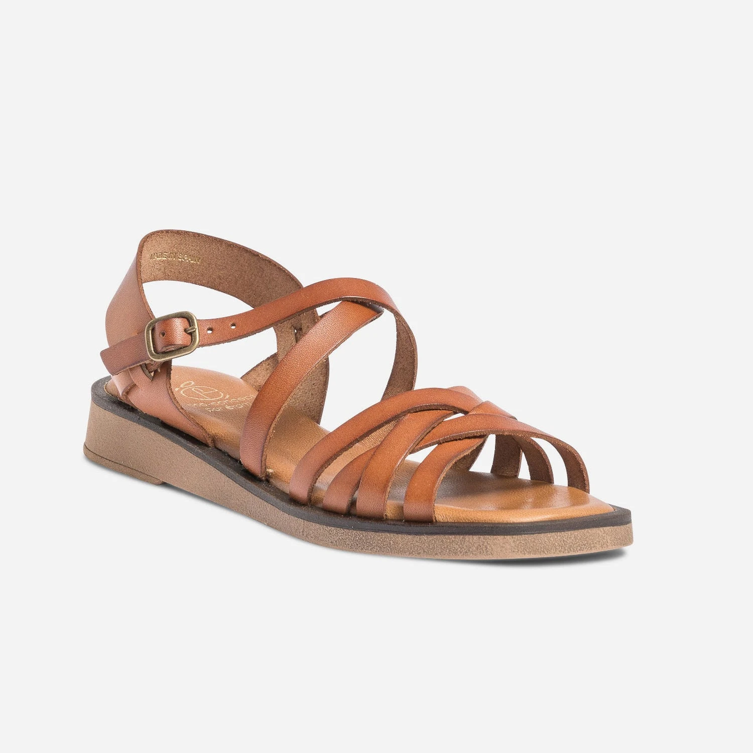 Sandale Cognac En Cuir éco-conçue 4 Sandale Cognac En Cuir éco-conçue – Image 2