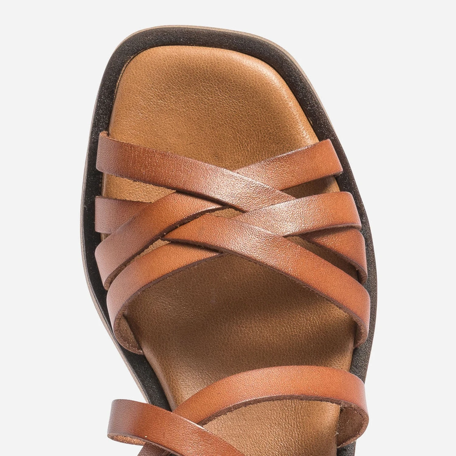 Sandale Cognac En Cuir éco-conçue 7 Sandale Cognac En Cuir éco-conçue – Image 5