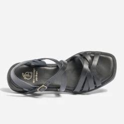 Sandale Noire En Cuir éco-conçue -Univers Chaussure Magasin WWWERM 10385760002 3