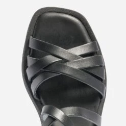 Sandale Noire En Cuir éco-conçue -Univers Chaussure Magasin WWWERM 10385760002 4