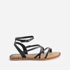 Sandale TEXTO Noire En Cuir