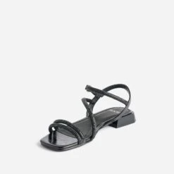 Sandale TEXTO Noire à Strass -Univers Chaussure Magasin WWWERM 10385760102 2