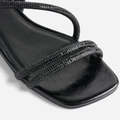 Sandale TEXTO Noire à Strass -Univers Chaussure Magasin WWWERM 10385760102 5