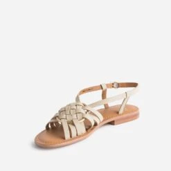 Sandale Beige Cuir Avec Anneau -Univers Chaussure Magasin WWWERM 10385760113 2