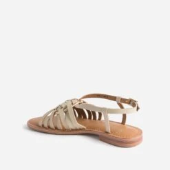 Sandale Beige Cuir Avec Anneau -Univers Chaussure Magasin WWWERM 10385760113 3