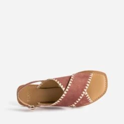 Sandale TEXTO Terracotta Cuir Velours Et Tressage 12 Sandale TEXTO Terracotta Cuir Velours Et Tressage -Univers Chaussure Magasin WWWERM 10385760132 4