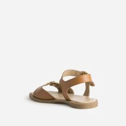 Sandale Camel En Cuir -Univers Chaussure Magasin WWWERM 10385760165 3