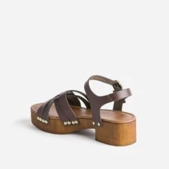 Sandale TEXTO Marron En Cuir -Univers Chaussure Magasin WWWERM 10385760199 3