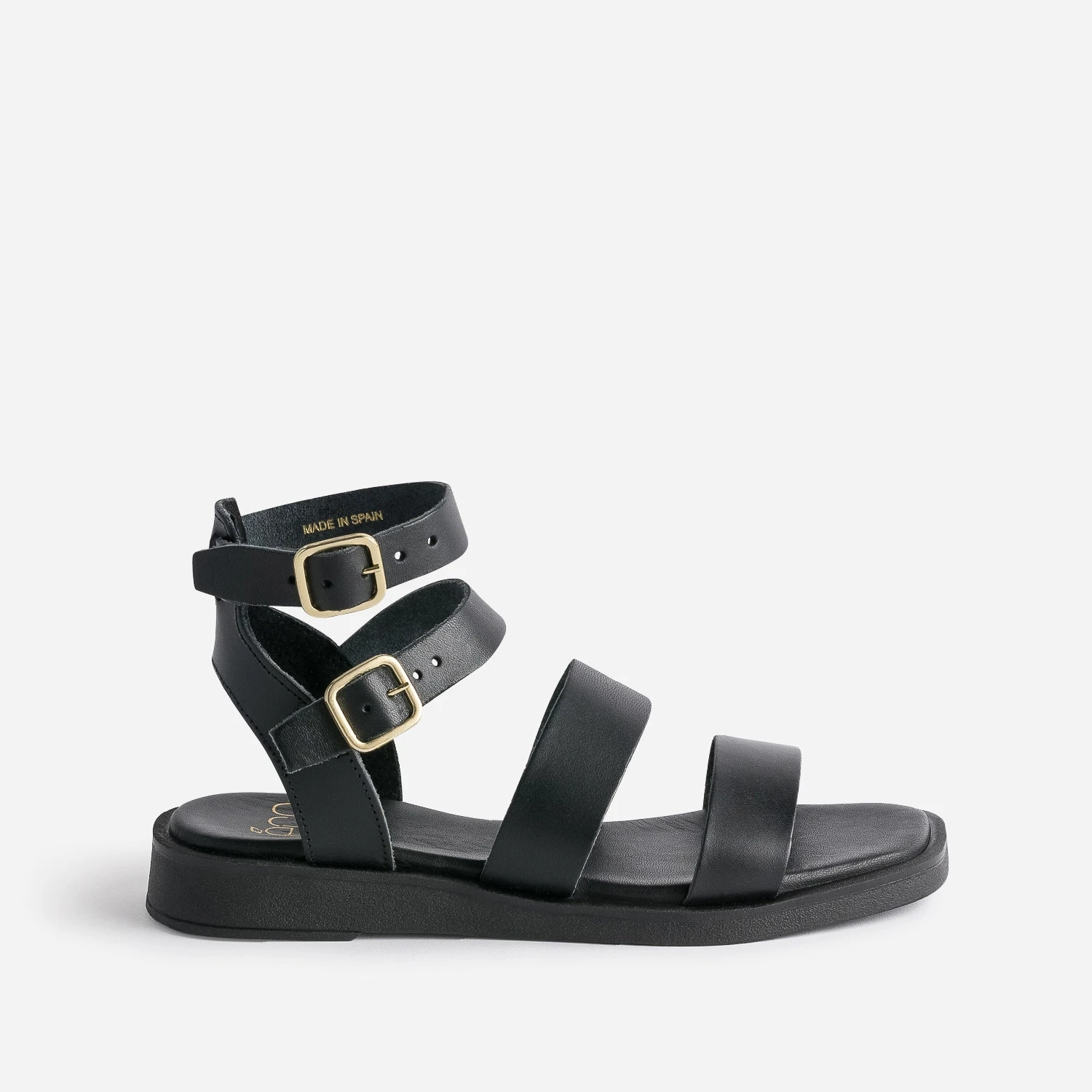 Sandale-spartiate TEXTO Noire éco-conçue 3 Sandale-spartiate TEXTO Noire éco-conçue