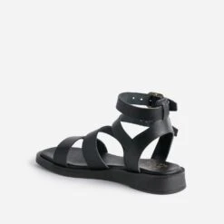 Sandale-spartiate TEXTO Noire éco-conçue 11 Sandale-spartiate TEXTO Noire éco-conçue -Univers Chaussure Magasin WWWERM 10385760203 3