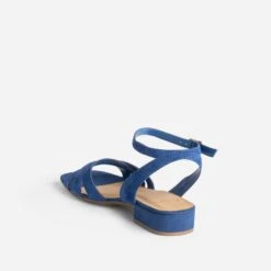 Sandale Bleu électrique En Cuir Velours -Univers Chaussure Magasin WWWERM 10385760209 3