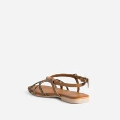 Sandale Verte Et Bronze En Cuir -Univers Chaussure Magasin WWWERM 10385760233 3