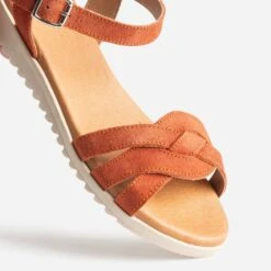 Sandale Orange En Cuir Velours -Univers Chaussure Magasin WWWERM 10385760311 5