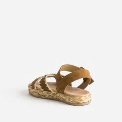 Sandale Compensée TEXTO Marron Cuir Velours -Univers Chaussure Magasin WWWERM 10385760393 3