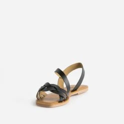 Sandale Noire En Cuir Velours 10 Sandale Noire En Cuir Velours -Univers Chaussure Magasin WWWERM 10385760401 2