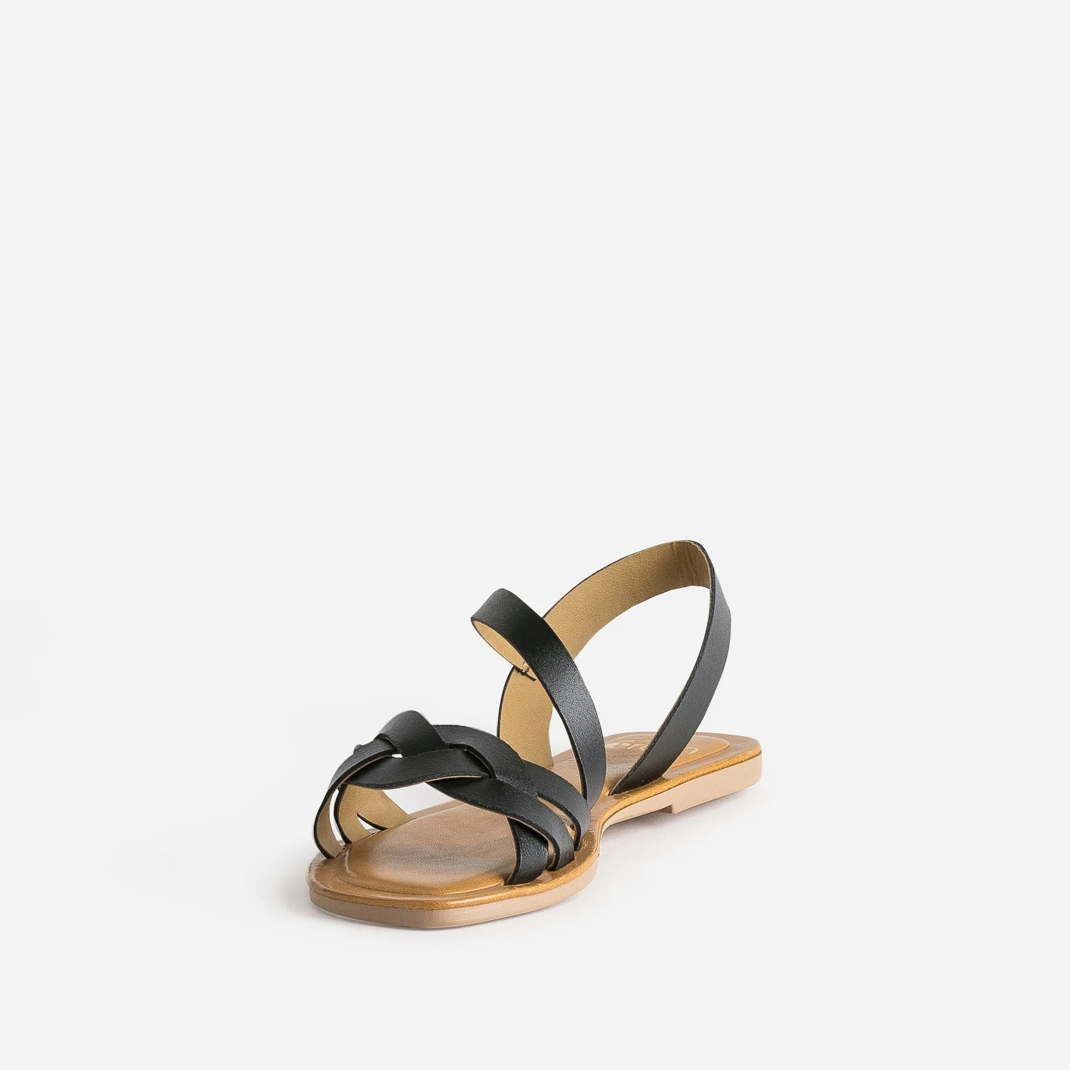 Sandale Noire En Cuir Velours 5 Sandale Noire En Cuir Velours – Image 3