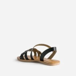 Sandale Noire En Cuir Velours 11 Sandale Noire En Cuir Velours -Univers Chaussure Magasin WWWERM 10385760401 3