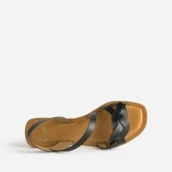 Sandale Noire En Cuir Velours 12 Sandale Noire En Cuir Velours -Univers Chaussure Magasin WWWERM 10385760401 4