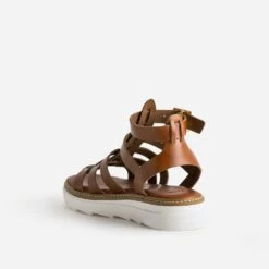 Sandale-spartiate TEXTO Cognac En Cuir 11 Sandale-spartiate TEXTO Cognac En Cuir -Univers Chaussure Magasin WWWERM 10385760456 3