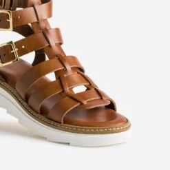 Sandale-spartiate TEXTO Cognac En Cuir 13 Sandale-spartiate TEXTO Cognac En Cuir -Univers Chaussure Magasin WWWERM 10385760456 5