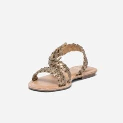 Sandale Bronze à Brides Tressées -Univers Chaussure Magasin WWWERM 10385760904 2