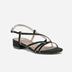 Sandale Noire Et Dorée à Petit Talon 10 Sandale Noire Et Dorée à Petit Talon -Univers Chaussure Magasin WWWERM 10385760907 1