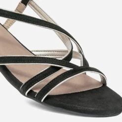 Sandale Noire Et Dorée à Petit Talon 13 Sandale Noire Et Dorée à Petit Talon -Univers Chaussure Magasin WWWERM 10385760907 4