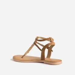 Sandale-tong TEXTO Marron En Cuir Velours à Coquillages 10 Sandale-tong TEXTO Marron En Cuir Velours à Coquillages -Univers Chaussure Magasin WWWERM 10385760948 3