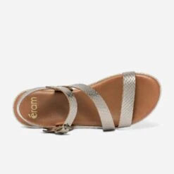 Sandale Bronze En Cuir Embossé -Univers Chaussure Magasin WWWERM 10385761290 3