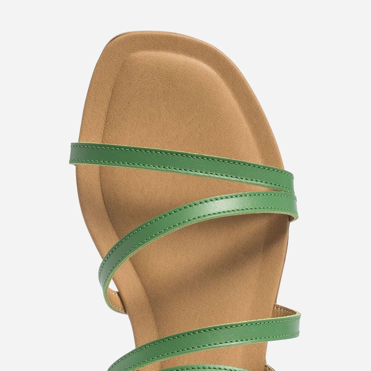 Sandale TEXTO Verte En Cuir 7 Sandale TEXTO Verte En Cuir – Image 5